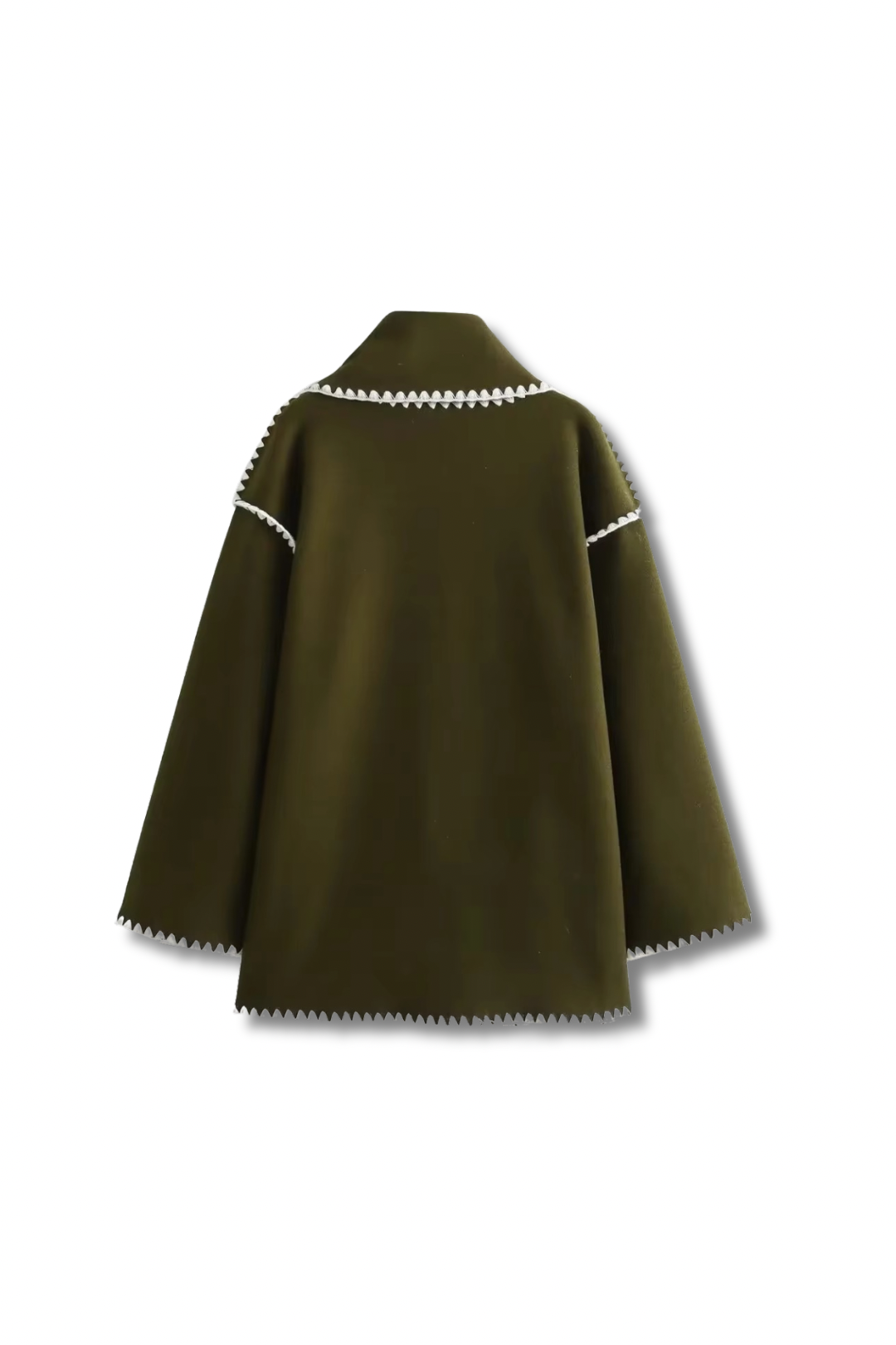 TOTEY - Contrast jacket with scarf